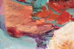 Mountain Lake | Oil And Acrylic Painting in Paintings by Simona Gocan. Item composed of canvas & synthetic
