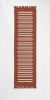 Handwoven Woolen Terracotta Runner Rug | Rugs by Evergreen Carpets. Item composed of wool compatible with boho and minimalism style