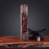 Imperial Crimson-Gold Wood Pixiu Desktop Wealth Guardian | Sculptures by Dynasty Artisan. Item made of wood compatible with contemporary and eclectic & maximalism style