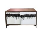 Finage — Walnut Art Credenza, In Stock in Florida | Sideboard in Storage by Morgan Clayhall. Item composed of walnut and steel in minimalism or contemporary style