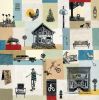 Photo & Paper Collage for Apartment Complex | Mixed Media by Beth Kerschen | Modera Buckman in Portland. Item composed of paper