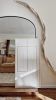 Tonal White Lines 2x4 | Decorative Objects by Aleksandra Zee. Item composed of wood in minimalism or contemporary style