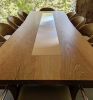 Bookmatched Ash Dining Table | Tables by Where Wood Meets Steel. Item composed of wood & steel compatible with industrial and modern style