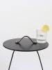 Zin | Side Table in Tables by Uniqka. Item made of steel with leather works with boho & minimalism style
