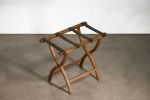 Argentine Rosewood Slung Leather Luggage Rack by Costantini | Storage by Costantini Design. Item made of wood works with modern style