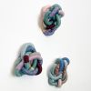 Infinite Loops Trio Prismatic | Wall Sculpture in Wall Hangings by Renata Daina. Item composed of cotton in mid century modern or contemporary style