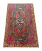 Vintage Oushak Rug with Polychromatic Geometric Medallions | Area Rug in Rugs by Rug and Kilim