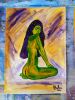 Colours of sensuality 2, Colores de Sensualidad 2 | Oil And Acrylic Painting in Paintings by Elena Parau. Item made of paper works with boho & country & farmhouse style