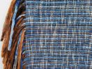 Indigo Bronze Stripe | Tapestry in Wall Hangings by Jessie Bloom. Item made of walnut with cotton