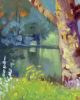 Beaver Lake Early | Oil And Acrylic Painting in Paintings by Catherine Twomey