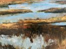 Peaceful Reflections - Coastal Wetlands Painting on Canvas | Oil And Acrylic Painting in Paintings by Filomena Booth Fine Art. Item made of canvas works with coastal style