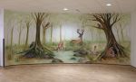 Maternity Ward Woodland Mural | Murals by Michelle Meola | North Middlesex University Hospital in London