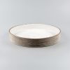 Handmade Carved Platter Nedar Cubit | Decorative Plate in Decorative Objects by Svetlana Savcic / Stonessa. Item made of stoneware works with minimalism & japandi style