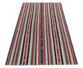 1950s Vintage chaput Kilim style in Multicolor Stripe | Area Rug in Rugs by Rug and Kilim