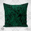 Jaguar w/ Marigold Leaves Velvet Cushion | Pillows by Sean Martorana. Item composed of fabric