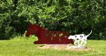 Horse and the Hound | Public Sculptures by jim collins sculpture | Pyramid Hill Sculpture Park & Museum in Hamilton. Item composed of metal in traditional style