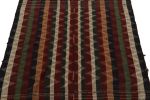 Antique Tribal Kilim rug in Green and Red Stripes | Area Rug in Rugs by Rug and Kilim