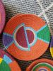 African Colourful Wall Plate set of 5 | Ornament in Decorative Objects by Sarmal Design. Item composed of cotton and synthetic in boho or contemporary style