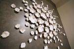 Porcelain Wall Sculpture, 21 Pieces Set, White | Wall Hangings by SevaCeramics. Item made of ceramic works with modern style
