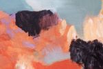 Composition with Grey and Copper | Oil And Acrylic Painting in Paintings by Simona Gocan. Item made of canvas works with contemporary style