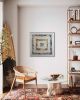 Canvas on Canvas CC4848 B | Mixed Media by Michael Denny Art, LLC. Item composed of bamboo and canvas in minimalism or contemporary style