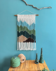 Macrame Wall Hanging, Boho Wall Decor, Handwoven Tapestry | Wall Hangings by Sepi. Item composed of bamboo and cotton in boho or minimalism style