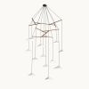 Emily V12 Pendant Light – High Gloss Custom | Chandeliers by MOSS Objects. Item made of oak wood with steel works with contemporary & modern style