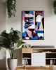 "Sailing Through" Original acrylic painting - 90 x 100 cm | Oil And Acrylic Painting in Paintings by Jilli Darling. Item composed of canvas and synthetic in boho or mid century modern style