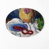 The Red Necklace - contemporary plate art installation | Wall Sculpture in Wall Hangings by Studio DeSimoneWayland. Item composed of canvas and ceramic in boho or country & farmhouse style