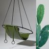 Studio Stirling - Sling Cactus Leather | Swing Chair in Chairs by Studio Stirling. Item composed of fabric and steel in minimalism or modern style