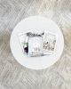 Modern Textured Coffee Table, High and Low Drum Table | Tables by Candice Luter Art & Interiors