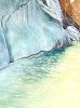 Palm Springs Desert Waterfall | Mixed Media in Paintings by Catherine Twomey | Woolworth Walk in Asheville