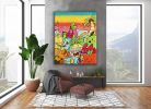 EXOTICA Large Original Pop Art Painting 47"x58" (120x150 cm) | Oil And Acrylic Painting in Paintings by 💥 Kfir Tagar - Art Gallery💥. Item composed of canvas & synthetic compatible with contemporary style