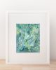 Structured Botanical | Mixed Media in Paintings by Elizabeth MacLean. Item composed of paper compatible with boho and contemporary style