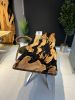 Custom live edge epoxy resin table, Black epoxy table | Dining Table in Tables by Brave Wood. Item made of wood works with modern & rustic style