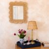 Mimi Scalloped Mirror (Medium) | Decorative Objects by Hastshilp. Item made of wood & brass