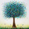 Tree of Hope | Oil And Acrylic Painting in Paintings by DaggArt. Item composed of canvas and synthetic