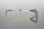 Trigono Marble Coffee Table | Tables by ETAMORPH. Item made of brass & marble compatible with contemporary style
