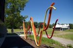 LA CONCILIATION DES CONTRAIRES | Public Sculptures by COOKE-SASSEVILLE | Domaine Forget de Charlevoix in Saint-Irénée. Item made of aluminum with cement