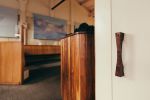 Interior Woodwork Design | Countertop in Furniture by Jason Lees Design | Greens in San Francisco. Item made of maple wood with ceramic