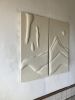 ‘Ruhe’ by Greyya Jay | Wall Sculpture in Wall Hangings by Greyya Jay. Item composed of wood and cement in minimalism or contemporary style