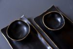 Set of handmade handcrafted stoneware sushi plate and dip | Dinnerware by Laima Ceramics. Item made of stoneware compatible with rustic style