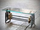 Turbine in Brass | Coffee Table in Tables by Davino Mari Design | Columbus in Columbus. Item made of brass with glass works with industrial & urban style