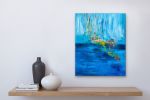 Reflections and Inspiration Contemporary Abstract | Oil And Acrylic Painting in Paintings by Strokes by Red - Red (Linda Harrison). Item composed of canvas