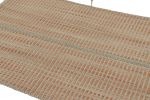 Rug & Kilim's Accent Kilim, Beige-Orange Textural Stripes | Area Rug in Rugs by Rug and Kilim