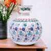 White marble vase, Marble vase for flowers, marble vase | Vases & Vessels by Innovative Home Decors. Item made of marble works with country & farmhouse & art deco style