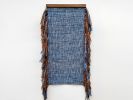 Indigo Bronze Stripe | Tapestry in Wall Hangings by Jessie Bloom. Item made of walnut with cotton