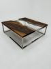 Epoxy Waterfall Coffee Table - Coffee Table For Hotel | Tables by Tinella Collection | United Kingdom in London. Item made of walnut compatible with boho and minimalism style