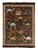 Tribal Rug in Red & Orange-Brown with Pictorial Pattern | Area Rug in Rugs by Rug and Kilim