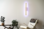 "Lume" Hardwood Wall Sconce Light | Sconces by THE IRON ROOTS DESIGNS. Item made of maple wood & brass compatible with minimalism and mid century modern style